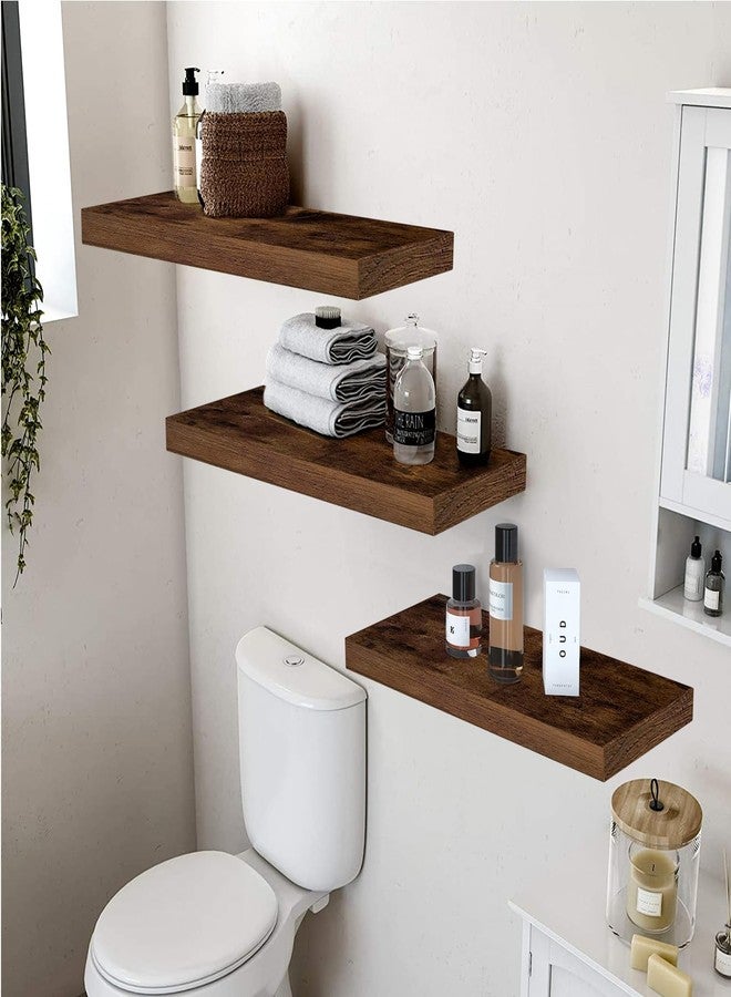 AT-VALY Floating Shelves Set of 3,Wall Shelves for Bedroom, Bathroom, Kitchen, Living Room,Hanging Shelves for Wall Decor 15.6IN - Image 4